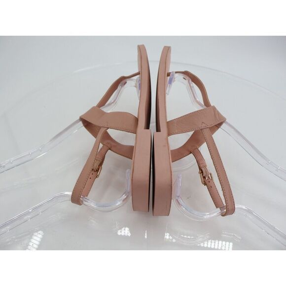 Aerosoles Cherry Slingback Sandals Size 7 Beige Leather Thong Minimalistic - Picture 5 of 13